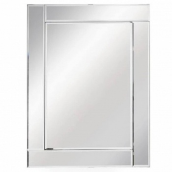 Portrait Mirror With Clear Strips - 92cm x 66cm